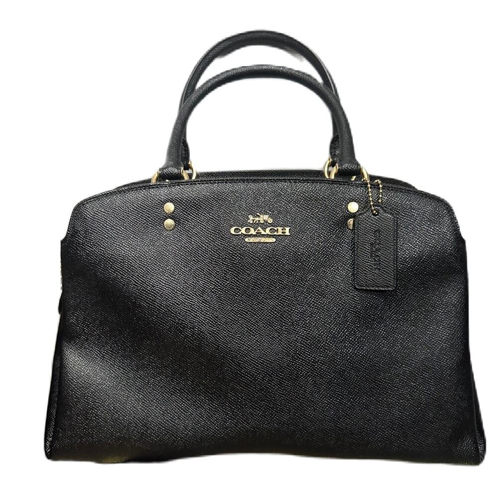 Coach Lillie Black Carryall Satchel Bag